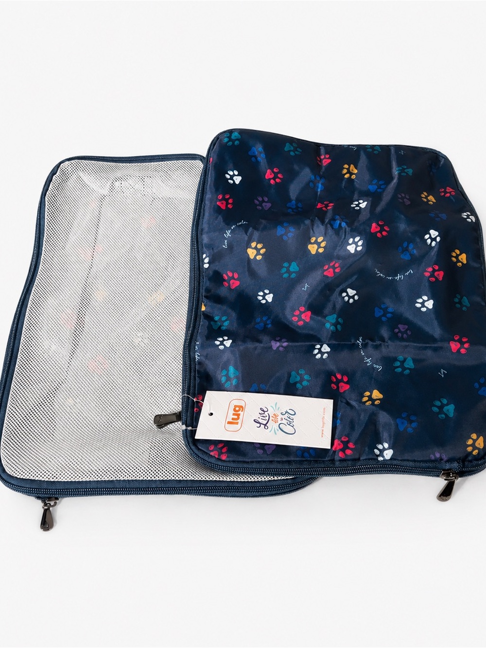Lug Medium Compression Packing Cubes – Set of 2 Paws Navy